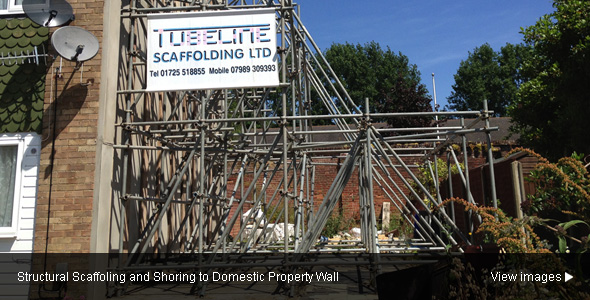 Image of Scaffolding for shoring
