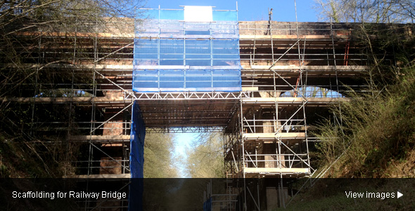 Image of Scaffolding for renewal or repair of roof